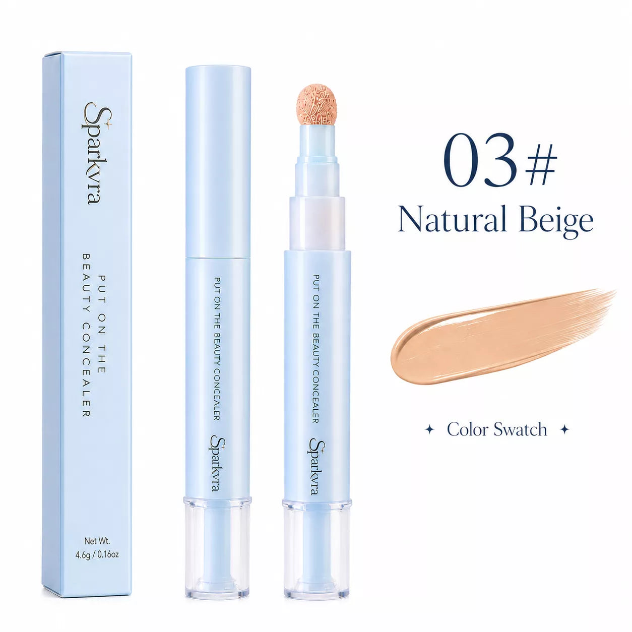 SPARKARV™ 2-in-1 Concealer Pen – Cover Age Spots, Dark Circles & Dull Skin Naturally