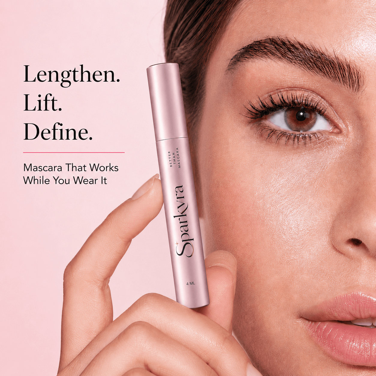 SPARKVRA™ Lash Growth Mascara – Clump-Free Volume, Longer-Looking Lift & Lash Conditioning Care