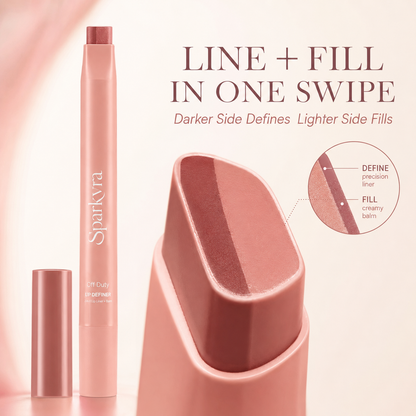 SPARKVRA™ 2-in-1 Lip Definer & Balm: Define, Fill, and Hydrate in One Swipe