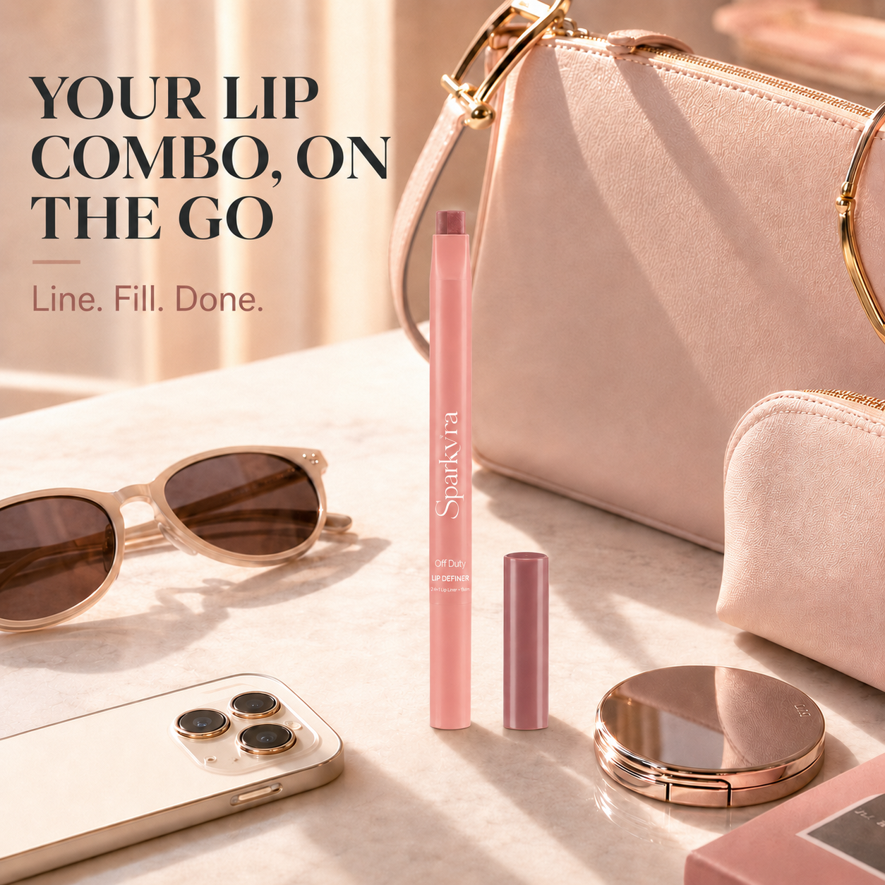 SPARKVRA™ 2-in-1 Lip Definer & Balm: Define, Fill, and Hydrate in One Swipe