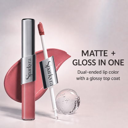 SPARKVRA™ Perfect Twin Lip — 2-in-1 Matte Color & Glossy Shine