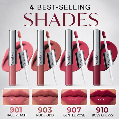 SPARKVRA™ Perfect Twin Lip — 2-in-1 Matte Color & Glossy Shine