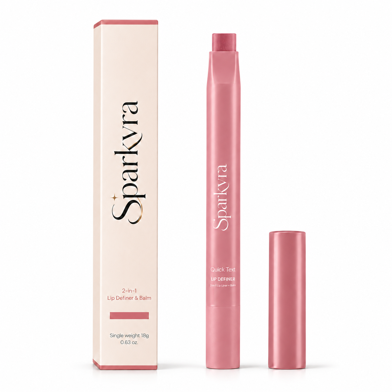 SPARKVRA™ 2-in-1 Lip Definer & Balm: Define, Fill, and Hydrate in One Swipe