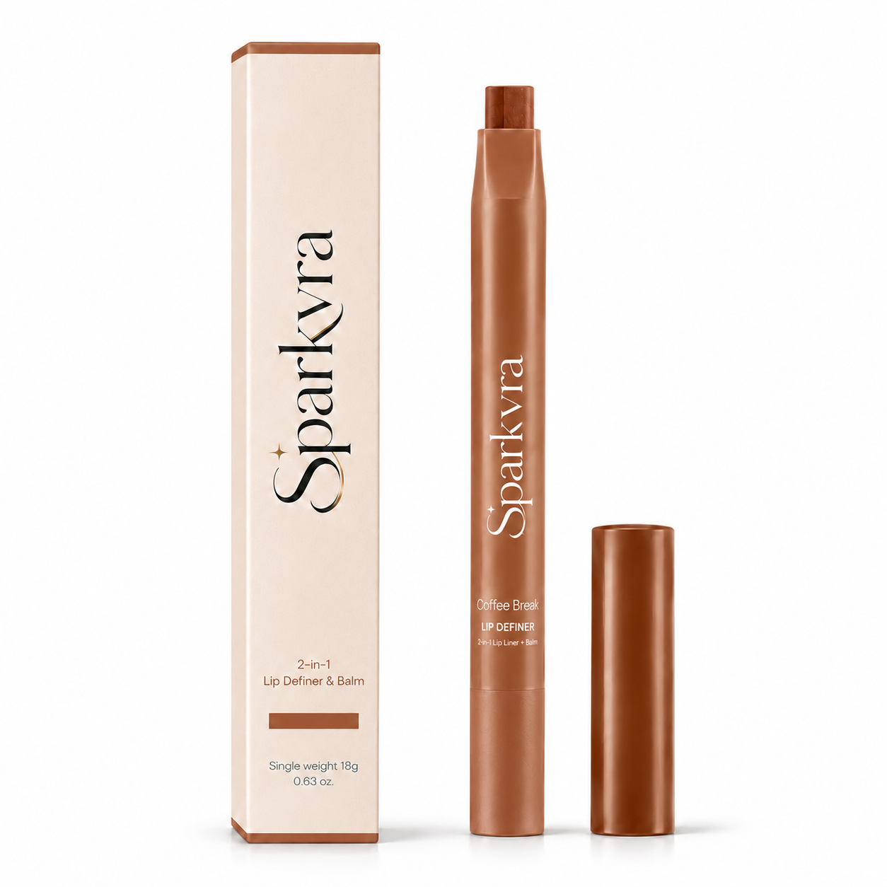 SPARKVRA™ 2-in-1 Lip Definer & Balm: Define, Fill, and Hydrate in One Swipe