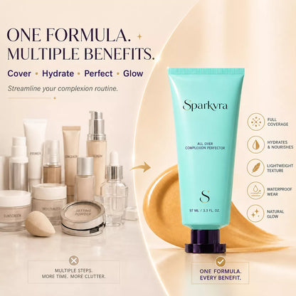SPARKRAV™ Full Coverage Skin Perfector – Lightweight, Hydrating & Waterproof