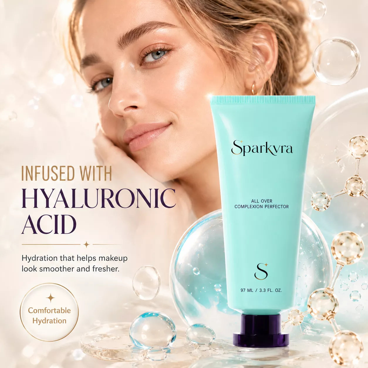 SPARKRAV™ Full Coverage Skin Perfector – Lightweight, Hydrating & Waterproof