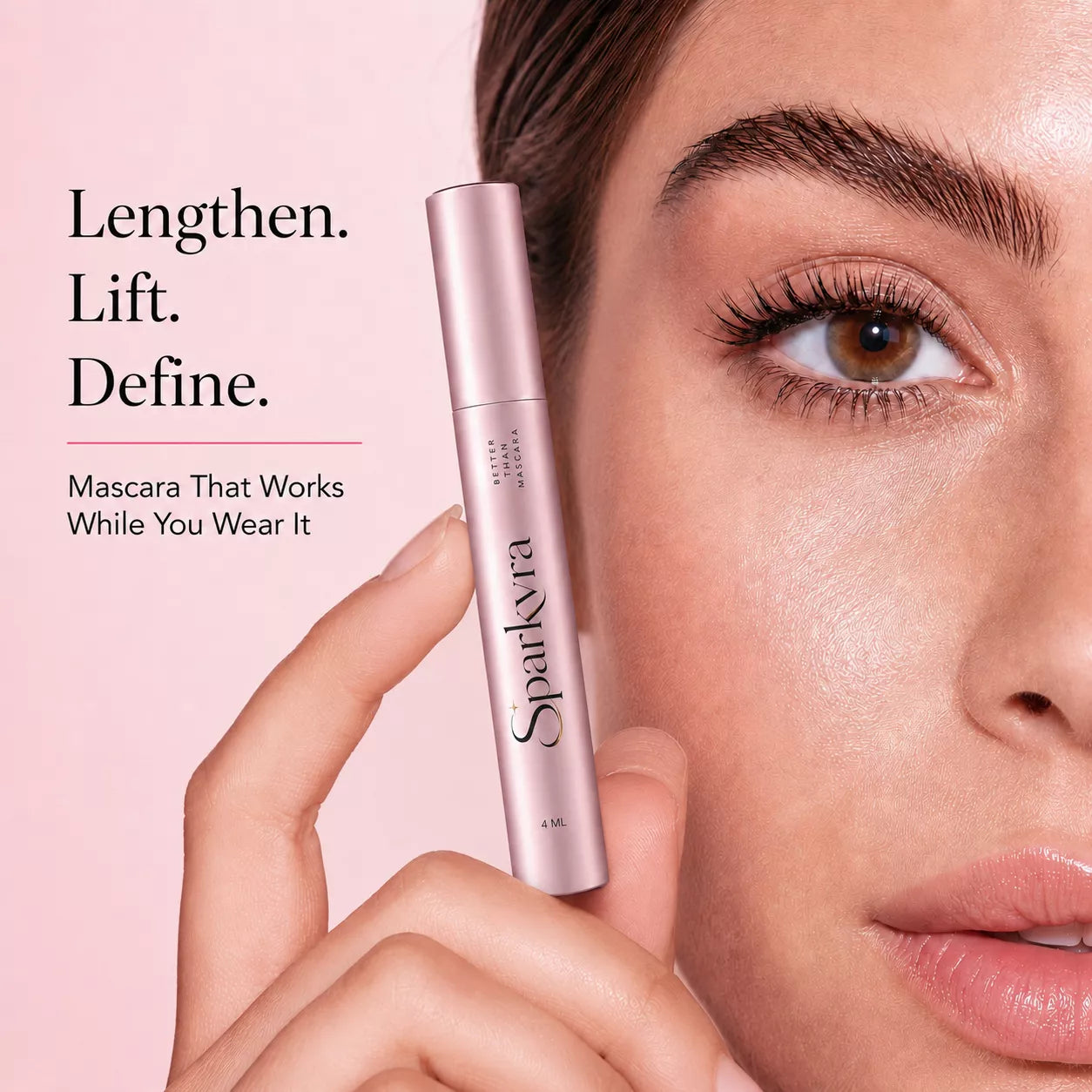 SPARKVRA™ Lash Growth Mascara – Clump-Free Volume, Longer-Looking Lift & Lash Conditioning Care