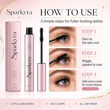 SPARKVRA™ Lash Growth Mascara – Clump-Free Volume, Longer-Looking Lift & Lash Conditioning Care