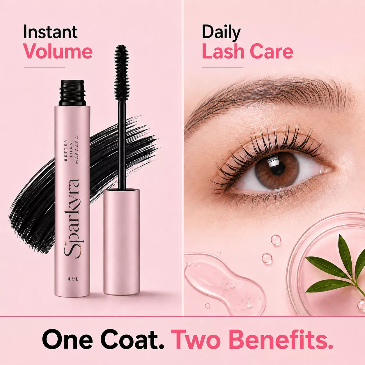 SPARKVRA™ Lash Growth Mascara – Clump-Free Volume, Longer-Looking Lift & Lash Conditioning Care