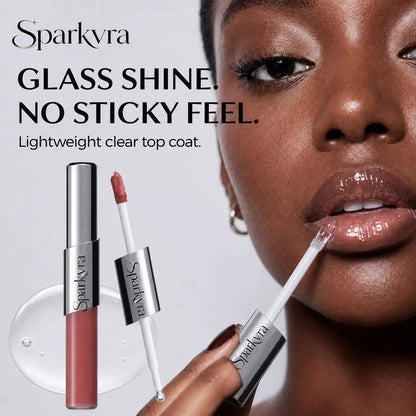 SPARKVRA™ 2-in-1Matte & Gloss Lip Duo Glassy Shine. All-Day Comfort